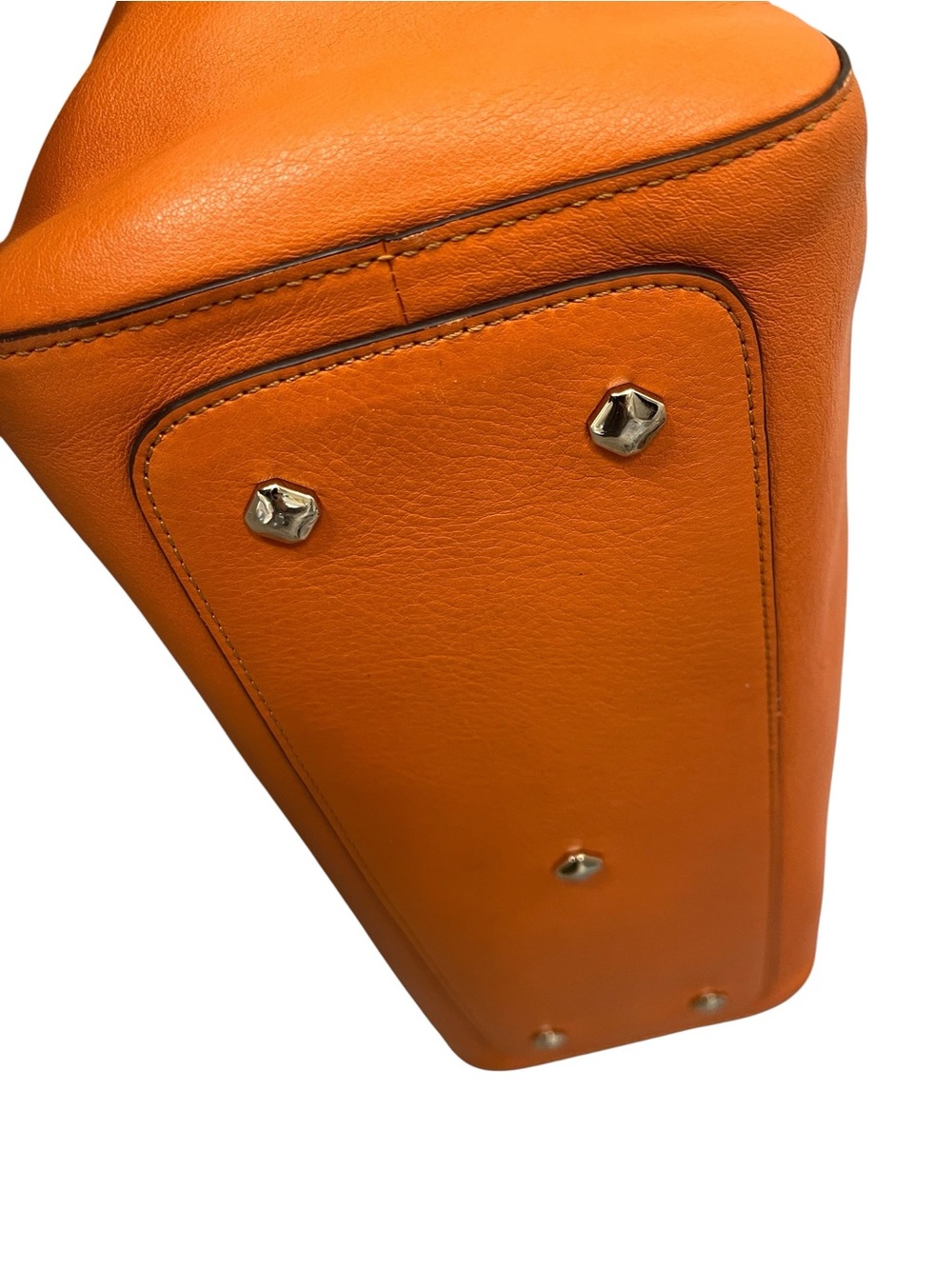 MCM Leather Orange Tote Bag (pen mark on leather) - Picture 3 of 10